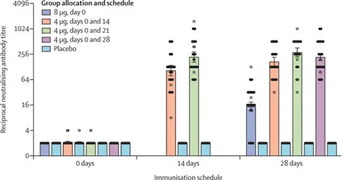 分歧免疫规划的中和抗体滴度