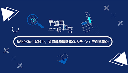 动物PK体内试验中，若何诠释断根率CL大于肝血流量Qh
