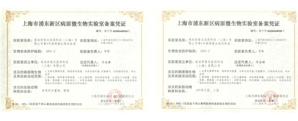 J9集团ABSL-2尝试室登记成功，赋能习染性疾病及基因医治药物研发